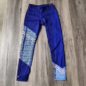 Athleta Asym Camo Sonar 7/8 Tights Leggings Women’s XS Multicolor